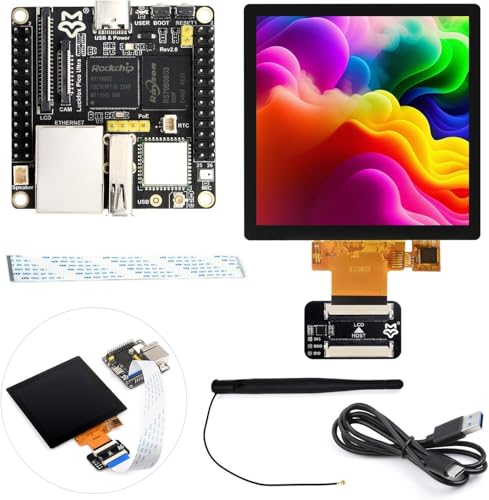 TUOPUONE Pico Ultra RV1106 Linux Micro Development Board integriert ARM Cortex-A7/RISC-V MCU/NPU/ISP-Prozessoren mit kabellosem, nicht im Lieferumfang enthaltenem PoE-Modul mit 480 x 480 10,2 cm von TUOPUONE