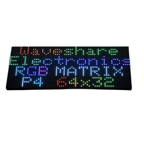 TUOPUONE RGB Vollfarb-LED-Matrix-Panel, kompatibel mit Raspberry Pi/Raspberry Pi Pico/ESP32/Arduino, 4 mm Pitch 64 x 32 Pixel, einstellbare Helligkeit von TUOPUONE