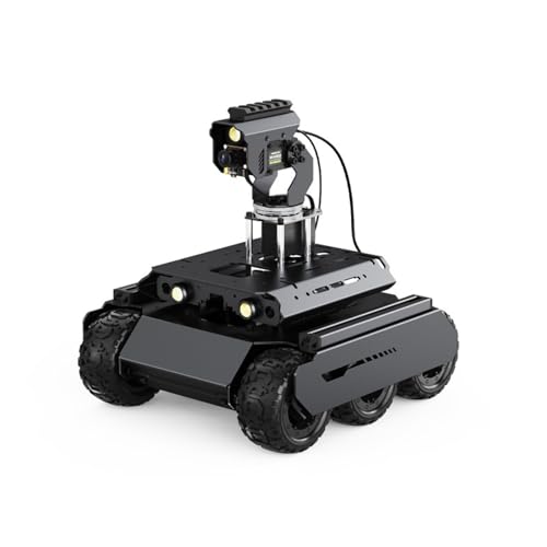 TUOPUONE UGV Rover Open-Source-Roboter, 6 Räder, 4 WD, AI Roboter, kompatibel mit Raspberry Pi 4B / Raspberry Pi 5, Dual-Controller, Ganzmetall-Körper, Computervision ohne RPi5, mit Pan-Tilt Modul TUOPUONE UGV Rover Open-Source-Roboter, 6 Räder, 4 WD, AI Roboter, kompatibel mit Raspberry Pi 4B / Raspberry Pi 5, Dual-Controller, Ganzmetall-Körper, Computervision ohne RPi5, mit Pan-Tilt Modul von TUOPUONE