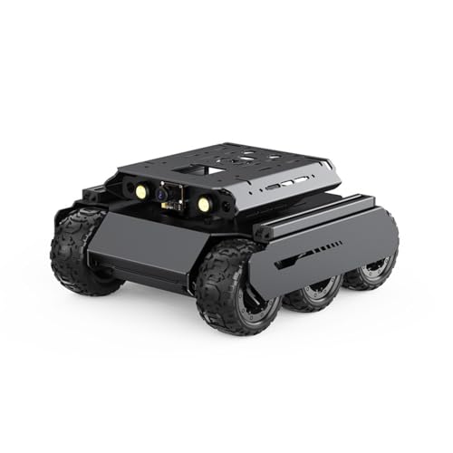 TUOPUONE UGV Rover Open-Source-Roboter, 6 Räder, 4 WD, AI Roboter, kompatibel mit Raspberry Pi 4B / Raspberry Pi 5 Dual-Controllern, Ganzmetall-Körper, Computervision ohne RPi4B und Pan-Tilt Modul TUOPUONE UGV Rover Open-Source-Roboter, 6 Räder, 4 WD, AI Roboter, kompatibel mit Raspberry Pi 4B / Raspberry Pi 5 Dual-Controllern, Ganzmetall-Körper, Computervision ohne RPi4B und Pan-Tilt Modul von TUOPUONE