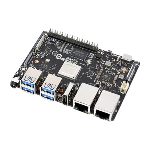 VisionFive2 RISC-V Einplatinencomputer StarFive JH7110 Prozessor mit integrierter 3D-GPU-Basis auf Linux Onboard RV64GC ISA Quad-Core 64-Bit SoC (VisionFive2 8 GB mit Wfi) von TUOPUONE