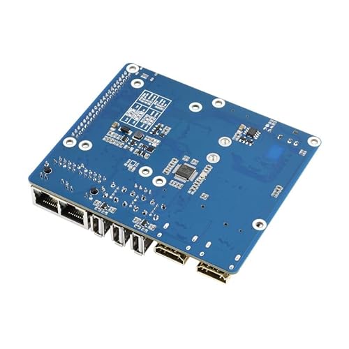 WIFI6 Dual ETH Basisplatine / Mini-Computer für RPi Compute Module 4 (nicht im Lieferumfang enthalten), integrierter M.2 E-Tastensteckplatz von TUOPUONE