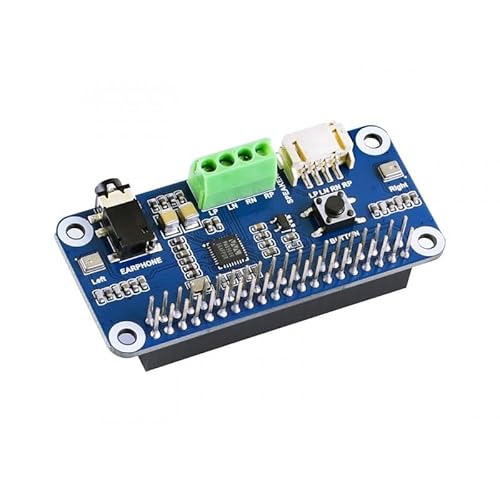 WM8960 Hi-Fi-Soundkarte Hut, kompatibel mit Raspberry Pi Stereo Codec Play/Record geringer Stromverbrauch von TUOPUONE