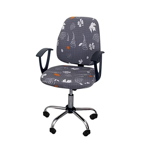 Bürostuhl Bezug,Office Chair Cover 1 Set Office Chair Covers ElasticGaming Lift Removable Computer Chair Slipcover Rotating Escritorio(S6) von TUOYDJA