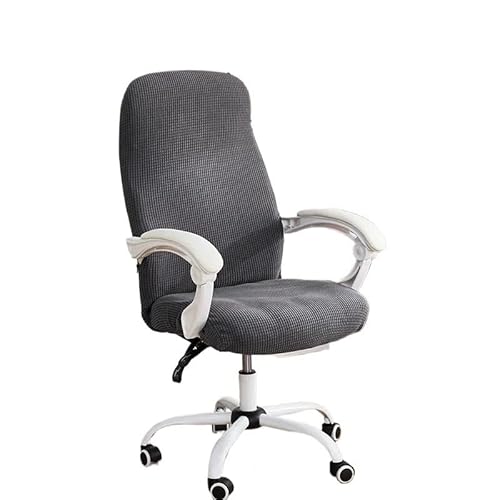 Bürostuhl Bezug,Office Chair Cover 1PC Office Chair Cover Stretch Rotating Computer Elastic Gaming Slipcover for Living Room(Dark Grey,S Chair Cover) von TUOYDJA