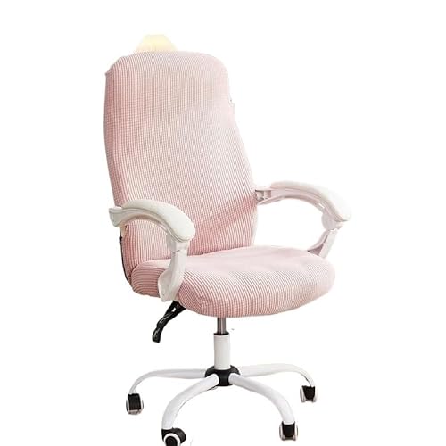 Bürostuhl Bezug,Office Chair Cover 1PC Office Chair Cover Stretch Rotating Computer Elastic Gaming Slipcover for Living Room(Pink,M Chair Cover) von TUOYDJA