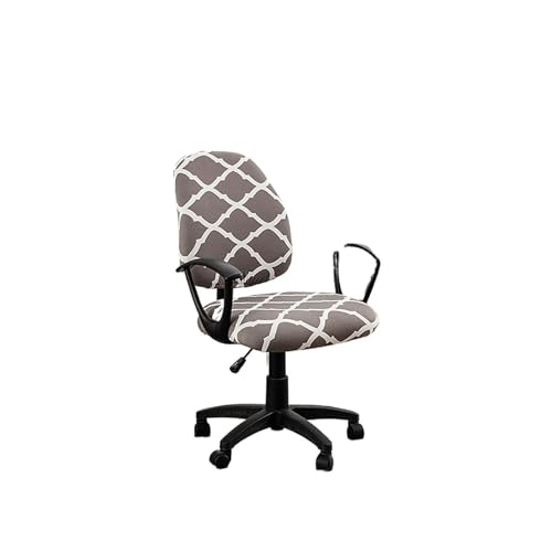 Bürostuhl Bezug,Office Chair Cover 1pc Elastic Printed Chair Cover Washable Separates Office Package Surface Home Seat 2pcs(Yhftyt02) von TUOYDJA