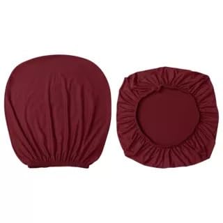 Bürostuhl Bezug,Office Chair Cover Elastic Stretch Universal Computer Chair Chair Covers Solid Color Protector(Seat Cover + Backrest Cover) Washable(Burgundy) von TUOYDJA