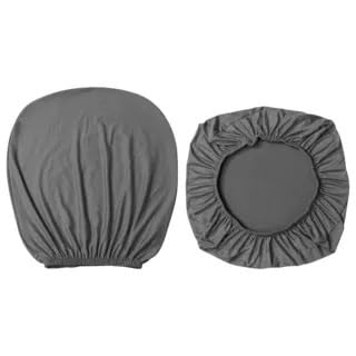 Bürostuhl Bezug,Office Chair Cover Elastic Stretch Universal Computer Chair Chair Covers Solid Color Protector(Seat Cover + Backrest Cover) Washable(Gray) von TUOYDJA
