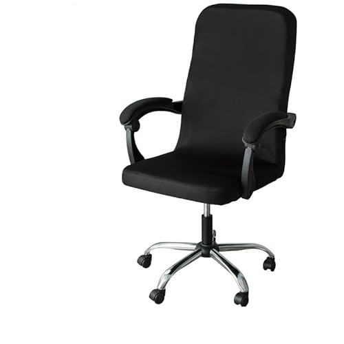 Bürostuhl Bezug,Office Chair Cover M/L Sizes Office Stretch Spandex Chair Covers Anti-Dirty Computer Seat Cover Removable Slipcovers(Darkpurple,M) von TUOYDJA