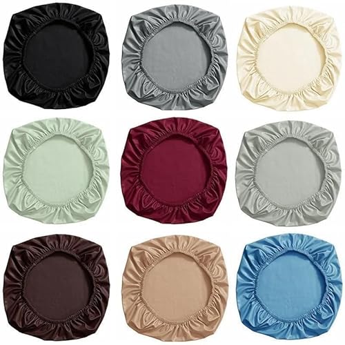 Bürostuhl Bezug,Office Chair Cover PU Leather Chair Seat Cover Slipcover Elastic 38-52cm for Home Office Hotel Chair Seat Cover Dining Seat Protector Slipcover(Beige) von TUOYDJA