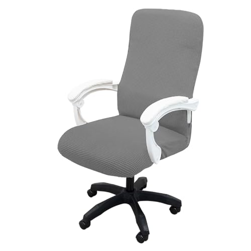 Bürostuhl Bezug,Office Chair Cover Thickened Computer Office Chair Covers Dustproof Pet Scratch Resistant Retractable Office Chair Cover(9inch 2pcs,M) von TUOYDJA