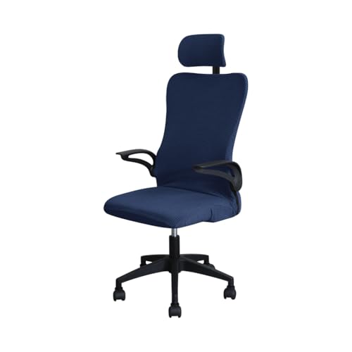 Bürostuhl Bezug,Office Chair Cover Water Repellent Game Chair Cover with Headrest for Office Internet Cafe Computer Armrest Gaming Covers(Blue4) von TUOYDJA