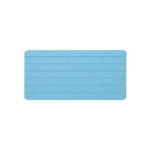Diatomite Stone Bath Mat,Quick Dry Stone Mat Kitch 1/2 Stück wasserabsorbierende Kieselgur-Untersetzer mit Rillen, Badezimmer-Waschtischablagen, sofort trockener Waschbecken-Organizer, wasserabsorbier von TUOYDJA
