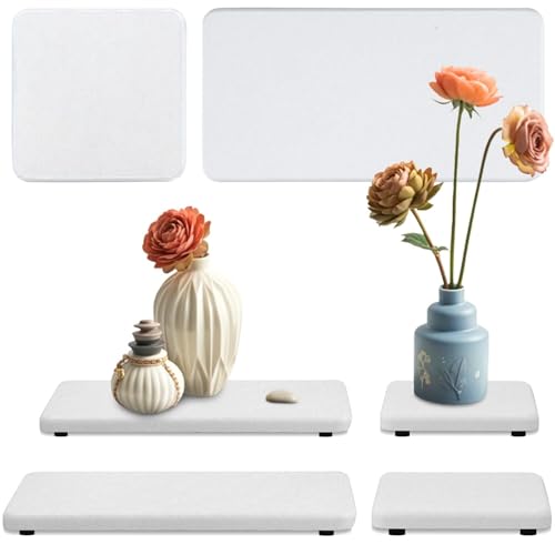 Diatomite Stone Bath Mat,Quick Dry Stone Mat Kitch 4 Stück wasserabsorbierende Steinschale for Spüle, Stein-Trockenschale for Küche und Bad, schnell trocknende Kieselgur-Stein-Spülbeckenschale, wasser Diatomite Stone Bath Mat,Quick Dry Stone Mat Kitch 4 Stück wasserabsorbierende Steinschale for Spüle, Stein-Trockenschale for Küche und Bad, schnell trocknende Kieselgur-Stein-Spülbeckenschale, wasser von TUOYDJA