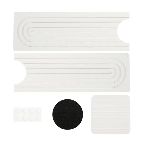 Diatomite Stone Bath Mat,Quick Dry Stone Mat Kitch Küchenspüle, Wasserhahn-Matte, Kieselgur-Spüle, Wasserhahn-Spritzschutz, wasserabsorbierende Steinspüle, Ablage, schnelltrocknende Seifenschwamm-Spül von TUOYDJA