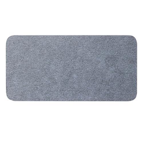 Diatomite Stone Bath Mat,Quick Dry Stone Mat Kitch Wasserabsorbierendes Steintablett Kieselalgenschlamm for die Spüle Saugfähige Kieselgur-Getränkeuntersetzer Wasserabsorbierendes Steintablett(Dark Gr von TUOYDJA