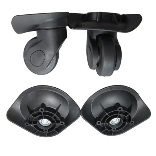 Koffer Rollen Ersatz 2 Paar A19 Ersatz-Gepäckräder Reparatur DIY-Zubehör for Reisekoffer(Large black) von TUOYDJA