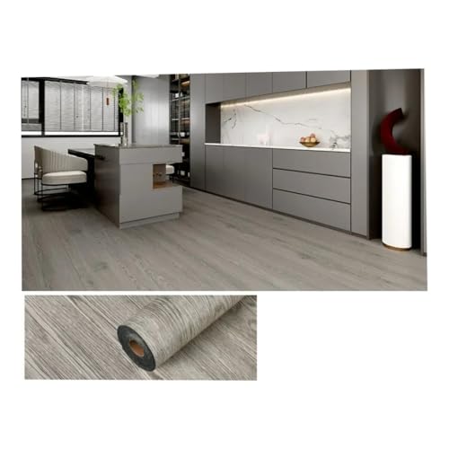 Linoleum Boden,Klebevinyl Selbstklebend 3D Holzmaserung Boden Tapete Selbstklebende Wasserdichte Wandaufkleber Wohnzimmer Küche Toilette Metope Home Decor Bodenaufkleber(G-003) von TUOYDJA