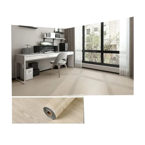 Linoleum Boden,Klebevinyl Selbstklebend 3D Holzmaserung Boden Tapete Selbstklebende Wasserdichte Wandaufkleber Wohnzimmer Küche Toilette Metope Home Decor Bodenaufkleber(G-004) von TUOYDJA