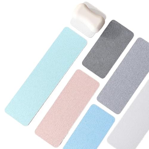 TUOYDJA Diatomite Stone Bath Mat,Quick Dry Stone Mat Kitch 2 STÜCKE Wasserabsorbierende Pad Hitzebeständige Untersetzer Küchenspüle Wasserhahn Matte rutschfeste Schnelltrocknende(Yellow,M) von TUOYDJA