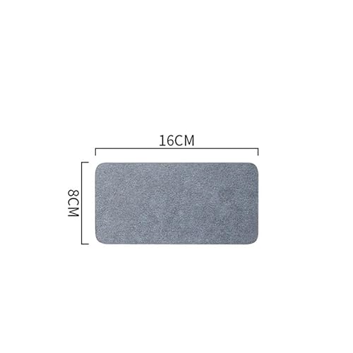 TUOYDJA Diatomite Stone Bath Mat,Quick Dry Stone Mat Kitch 2 STÜCKE Wasserabsorbierende Pad Hitzebeständige Untersetzer Küchenspüle Wasserhahn Matte rutschfeste Schnelltrocknende(Yellow,S) von TUOYDJA