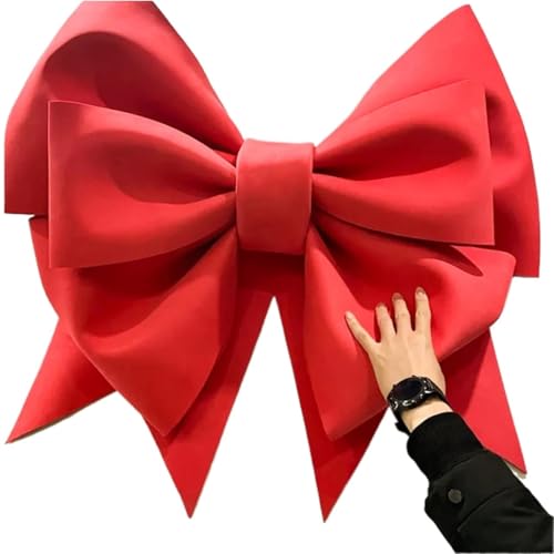 TUOYDJA Geschenkschleife Groß Weihnachtsbaum Dekoration Party Prop Weihnachten Große Schleife Hochzeit Fest Anlass DIY(Yellow 75CM) von TUOYDJA