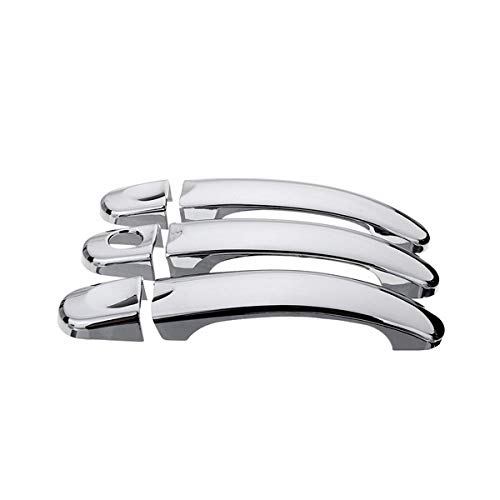 TUOYDJA Türgriffe Abdeckkappen 8 Verschiedene Style 1 Set Türgriffabdeckungen for VW for T5 2003 2004-2015 for T6 2015-up for Caddy van 2004-2015(6pcs Chromed) von TUOYDJA