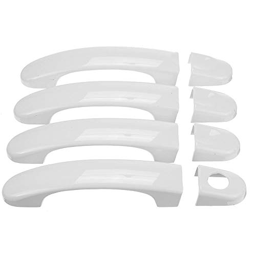 TUOYDJA Türgriffe Abdeckkappen 8 Verschiedene Style 1 Set Türgriffabdeckungen for VW for T5 2003 2004-2015 for T6 2015-up for Caddy van 2004-2015(8pcs White) von TUOYDJA