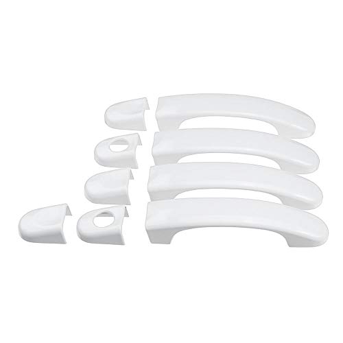 TUOYDJA Türgriffe Abdeckkappen 8 Verschiedene Style 1 Set Türgriffabdeckungen for VW for T5 2003 2004-2015 for T6 2015-up for Caddy van 2004-2015(9pcs white) von TUOYDJA