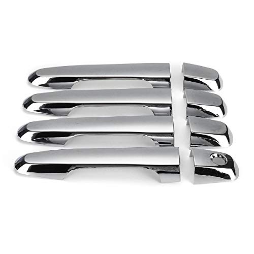 TUOYDJA Türgriffe Abdeckkappen 8 stücke Chromtürgriff Abdeckungsbesatz for Mitsubishi Triton L200 ml MQ 2005-2017 Abdeckung Zubehör von TUOYDJA