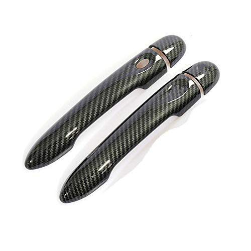 TUOYDJA Türgriffe Abdeckkappen For Renault Megane 3 MK3 III 2008 2009 2010 2011 2012 2012 2013 2014 2016 Carbon Faser Auto Tür Griff Abdeckung Trim Styling Zubehör(2Dr no key 1 button) von TUOYDJA