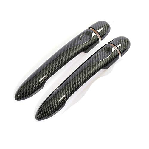 TUOYDJA Türgriffe Abdeckkappen For Renault Megane 3 MK3 III 2008 2009 2010 2011 2012 2012 2013 2014 2016 Carbon Faser Auto Tür Griff Abdeckung Trim Styling Zubehör(2Dr no key no button) von TUOYDJA