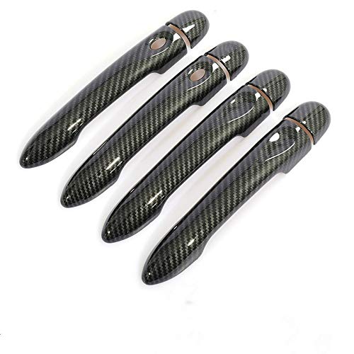 TUOYDJA Türgriffe Abdeckkappen For Renault Megane 3 MK3 III 2008 2009 2010 2011 2012 2012 2013 2014 2016 Carbon Faser Auto Tür Griff Abdeckung Trim Styling Zubehör(4Dr no key 2 buttons) von TUOYDJA