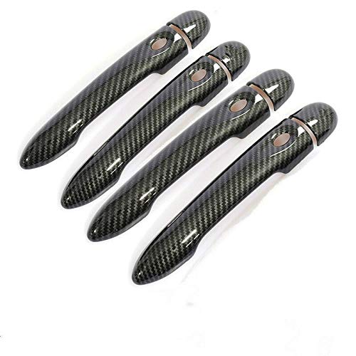 TUOYDJA Türgriffe Abdeckkappen For Renault Megane 3 MK3 III 2008 2009 2010 2011 2012 2012 2013 2014 2016 Carbon Faser Auto Tür Griff Abdeckung Trim Styling Zubehör(4Dr no key 4 buttons) von TUOYDJA