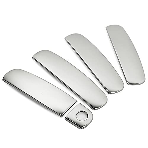 TUOYDJA Türgriffe Abdeckkappen W / 1 Keyhole Edelstahl-Chrom-Türgriff-Abdeckungsverkleidung for A3 A4 A6 S4 S6 von TUOYDJA