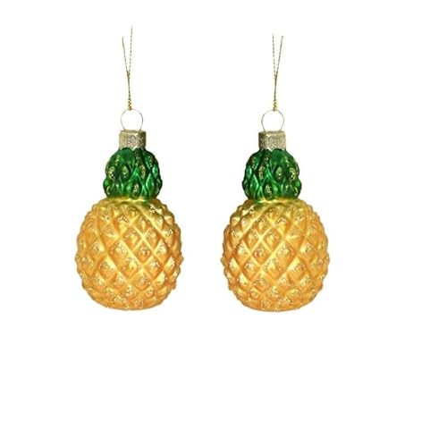 TUOYDJA Weihnachtsdeko,Christmas Decoration Gold Ananas Glas Christbaumschmuck Glaskugeln Hängende Dekoration for Weihnachten von TUOYDJA