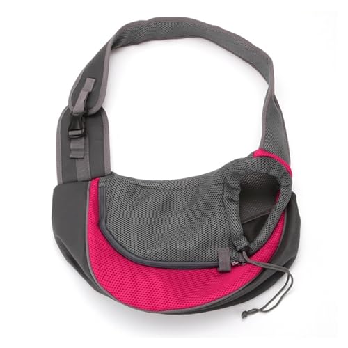 Tragetasche Hund,Hundetragetasche Haustier Welpen Hundeträger Outdoor Travel Umhängetasche Mesh Oxford Comfort Sling Handtasche Tote Pouch for kleine Rassen Hunde Liefert(4,Large-Length 37cm) von TUOYDJA