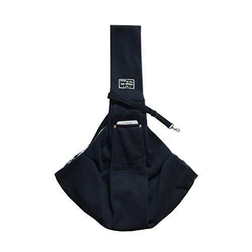 Tragetasche Hund,Hundetragetasche Pet Welpen Tragetasche Katzen im Freien Reise Hund Umhängetasche Baumwolle Einzelkomfort Sling Handtasche Beutel(Deep Blue) von TUOYDJA