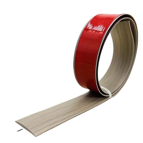 Wandleiste,Stuckleiste 2M selbstklebende PVC-Flachboden-Übergangsleiste, Laminat, Türteiler, Bodendichtung, Teppichkante(E) von TUOYDJA