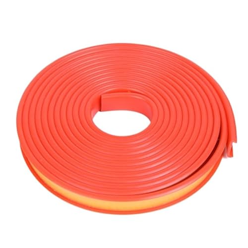 Wandleiste,Stuckleiste 5 m U-förmige Kantenanleimung, Möbel-Eckenschutz, flexibel, selbstklebend, for Holzbretter, Schrankreparatur, Restaurierung, Furnierverkleidung(Red,30mm) von TUOYDJA