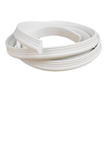 Wandleiste,Stuckleiste 5 m Wandleisten for Abziehen und Aufkleben, leichte Stuhlschienen-Wandverkleidung, Abschlussleiste for die Heimdekoration(Paintable 2cm) von TUOYDJA