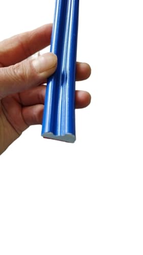 Wandleiste,Stuckleiste Flexible Wandleisten und Stuhlschienen | Selbstklebende Paneelleisten for Abziehen und Aufkleben | DIY-Heimdekor auf dem Hintergrund(Blue) von TUOYDJA