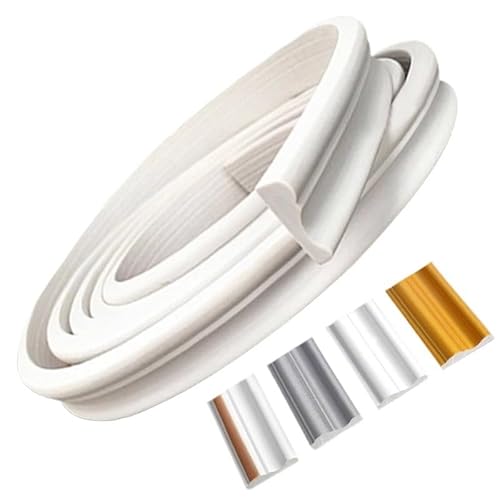 Wandleiste,Stuckleiste Flexible Wandleisten und Stuhlschienen | Selbstklebende Paneelleisten for Abziehen und Aufkleben | DIY-Heimdekor auf dem Hintergrund(GRAY) von TUOYDJA