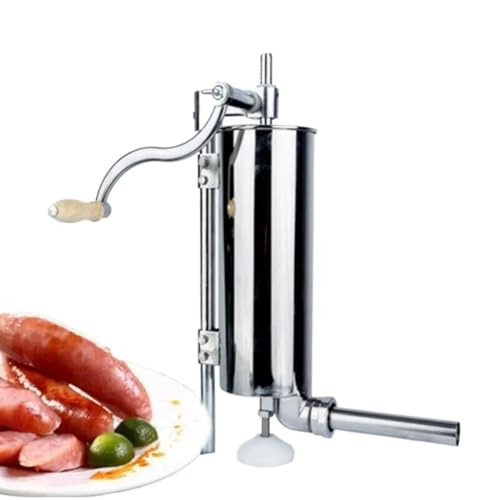 WurstfüLler Manuell,Wurstfüllmaschine 4 Stücke 165mm/6,5 Zoll Manuelle Wurstfüllung Fleischfüller Edelstahl Wurstfüllmaschine Rohr Hausgemachte Spritze Wurstmaschine(3.8cm) von TUOYDJA