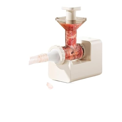 WurstfüLler Manuell,Wurstfüllmaschine Elektrische Wurstmaschine, Vollautomatische Haushaltswurstmaschine, Manuelle Wurstfleisch-Wurst-Wurst-Werkzeug-Artefakt(Electric canned sausage machine(White)) von TUOYDJA