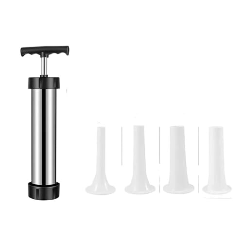 WurstfüLler Manuell,Wurstfüllmaschine Manuelle Wurstfüllmaschine, Fleischfüller, Wurstmaschine, Selbstgemachte Wurstwerkzeuge, Küchenbedarf(Stainless Steel) von TUOYDJA