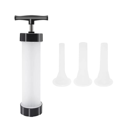 WurstfüLler Manuell,Wurstfüllmaschine Manuelle Wurstfüllmaschine, Wurstspritze, Fleischfüllgerät, Lebensmittelhersteller, Trichterdüsen-Set, Küchenutensilien von TUOYDJA