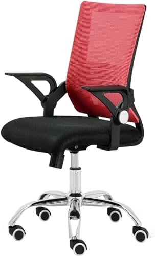 TUOYIBO Bürostuhl Büro-Schreibtischstuhl Computerstuhl Bürostuhl Lift Drehstuhl Netzsitz Ergonomischer Liegestuhl Stuhl (Farbe: Rot) erforderlich von TUOYIBO