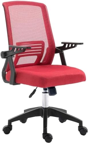 TUOYIBO Bürostuhl Net Cloth Drehstuhl Künstlicher Körper Lernen Computerstuhl Büroschreibtischstuhl Hebestuhl mit hoher Rückenlehne Arbeitsspielstuhl Stuhl (Farbe: Rot) erforderlich von TUOYIBO